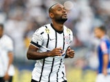 Vagner Love of Corinthians in action during the match between Corinthians and Cruzeiro for the Brazilian Series A 2015 at Arena Corinthians stadium on August 23, 2015 