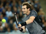 Andy Murray in action against Joao Sousa during day six of the 2016 Australian Open at Melbourne Park on January 23, 2016