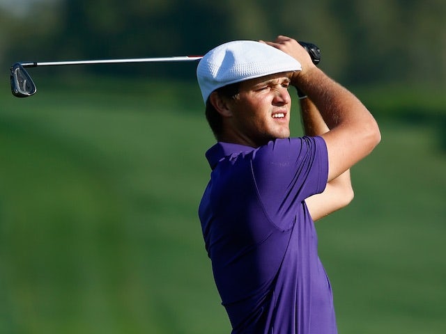 American golfer Bryson DeChambeau in action on day one of the Abu Dhabi HSBC Championship on January 21, 2016