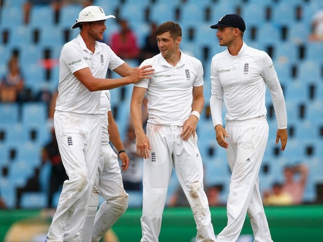 Chris Woakes in action on day one of the fourth Test between South Africa and England on January 22, 2016