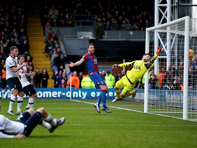 Jan Vertonghen of Tottenham Hotspur scores an own goal against Crystal Palace at Selhurst Park on January 23, 2016