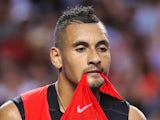 Nick Kyrgios is hungry on day one of the Australian Open on January 18, 2016