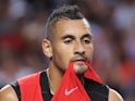 Nick Kyrgios is hungry on day one of the Australian Open on January 18, 2016