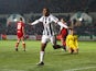 Salomon Rondon celebrates scoring during the FA Cup game between Bristol City and West Bromwich Albion on January 19, 2016