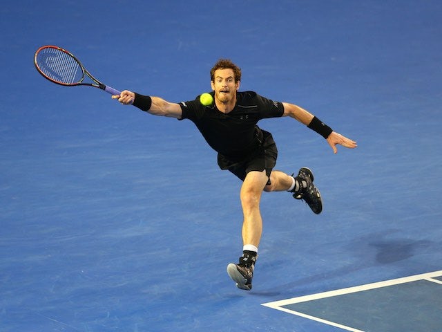 Andy Murray in action during the Australian Open final on January 31, 2016
