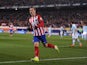 Antoine Griezmann celebrates scoring during the Copa del Rey game between Atletico Madrid and Celta Vigo on January 27, 2016