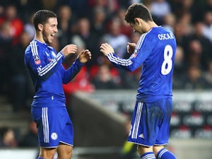 Oscar fires Chelsea to round five