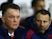 Louis van Gaal and Ryan Giggs look on prior to during the FA Cup fourth-round match between Derby County and Manchester United at iPro Stadium on January 29, 2016