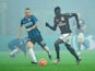 Mbaye Niang and Marcelo Brozovic in action during the Serie A game between AC Milan and Inter Milan on January 31, 2016