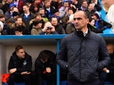 Roberto Martinez watches on during the FA Cup game between Carlisle and Everton on January 31, 2016