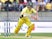 David Warner of Australia in action against New Zealand at Westpac Stadium in Wellington on February 6, 2016