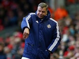 Sam Allardyce is feeling fruity during the Premier League game between Liverpool and Sunderland on February 6, 2016