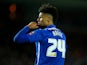 Lee Angol misses a penalty during the FA Cup replay between Peterborough United and West Bromwich Albion on February 10, 2016