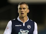 Steve Morison of Millwall in action during the Johnstone's Paint Trophy match against Northampton Town at The Den on October 6, 2015