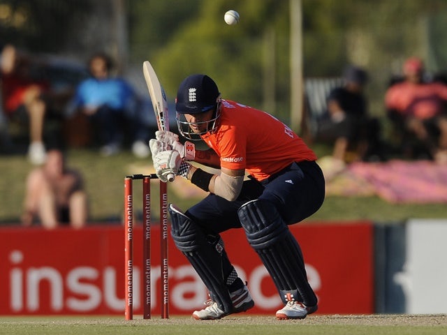 Alex Hales during the T20 warm-up match between South Africa A and England at Boland Park on February 17, 2016