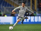 Real Madrid's Cristiano Ronaldo in action against AS Roma in the Champions League on February 17, 2016