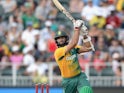 Hashim Amla in action with the bat during the second T20 between South Africa and England on February 20, 2016