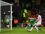 Scott Wootton scores an own goal during the FA Cup game between Watford and Leeds United on February 20, 2016