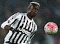 Paul Pogba in action during the Serie A game between Juventus and Inter on February 28, 2016