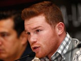 Big ginger Canelo Alvarez sends a smouldering look down the camera on February 29, 2016