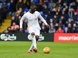 Christian Benteke scores a winning penalty during the Premier League game between Crystal Palace and Liverpool on March 6, 2016