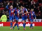 Connor Wickham celebrates with teammates during the Premier League game between Sunderland and Crystal Palace on March 1, 2016