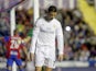 Real Madrid's Cristiano Ronaldo looks down after missing a goal against Levante on March 2, 2016