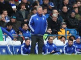 Guus Hiddink watches on during the Premier League game between Chelsea and Stoke City on March 5, 2016