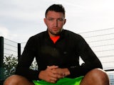 Hughie Fury during the Tyson Fury media session at the Eddie Davies Football Academy on June 17, 2014