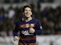 Lionel Messi scores during the La Liga game between Rayo Vallecano and Barcelona on March 3, 2016