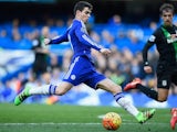 Oscar tries to stick it in during the Premier League game between Chelsea and Stoke City on March 5, 2016