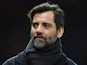 Quique Flores looks on during the Premier League match between Manchester United and Watford at Old Trafford on March 2, 2016