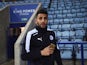 Riyad Mahrez shows off his gold iPhone ahead of the Premier League game between Leicester City and West Bromwich Albion on March 1, 2016