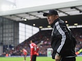 Tony Pulis is missing nothing during the Premier League game between West Bromwich Albion and Manchester United on March 6, 2016