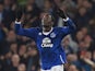 Romelu Lukaku celebrates scoring during the FA Cup game between Everton and Chelsea on March 12, 2016