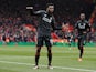 Daniel Sturridge dances like a dickish robot during the Premier League game between Southampton and Liverpool on March 20, 2016