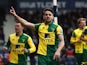 Robbie Brady celebrates scoring during the Premier League match between West Bromwich Albion and Norwich City on March 19, 2016
