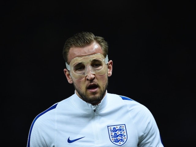 Harry Kane warms up prior to the international friendly between Germany and England on March 26, 2016