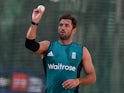 Liam Plunkett in action during an England practice session on March 22, 2016