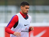 Ruben Loftus-Cheek in action during an England U21 training session on March 24, 2016