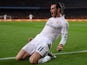 Gareth Bale thinks he's scored during the La Liga match between Barcelona and Real Madrid on April 2, 2016