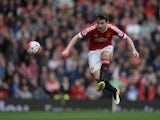 Matteo Darmian in action during the Premier League match between Manchester United and Everton on April 3, 2016