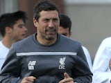 Ryland Morgans during a Liverpool training session in September 2015