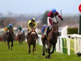David Mullins rides Rule The World during the Grand National on April 9, 2016