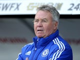 Big bugger Guus Hiddink watches on during the Premier League game between Swansea City and Chelsea on April 9, 2016