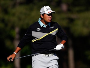 Hideki Matsuyama in action during round three of The Masters on April 9, 2016