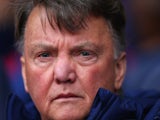 Louis van Gaal is ready for his close-up during the Premier League game between Tottenham Hotspur and Manchester United on April 10, 2016