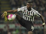 Paul Pogba in action during the Serie A game between Milan and Juventus on April 9, 2016