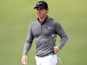 A hench Rory McIlroy in action during the first round of The Masters on April 7, 2016