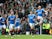Rangers players celebrate Kenny Miller's goal in the Scottish Cup semi-final against Celtic on April 17, 2016